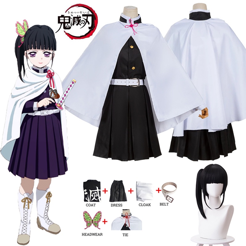 Anime Demon Slayer Cosplay Traje Kimetsu no Yaiba Kanao Tsuyuri Kanawo De  Kimono Feminino Halloween