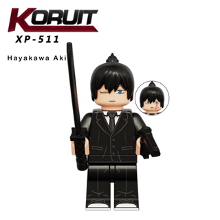 Novo Anime Chainsaw Man Denji Pochita Power Mini Figuras De Construção De  Blocos De Brinquedos Modelo KT1067
