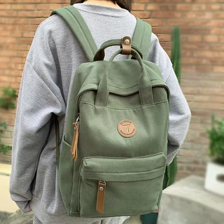 Mochila Feminina Faculdade De Lona Masculina Livro De Viagem Laptop Estudante Moda Bolsa Escolar Vintage