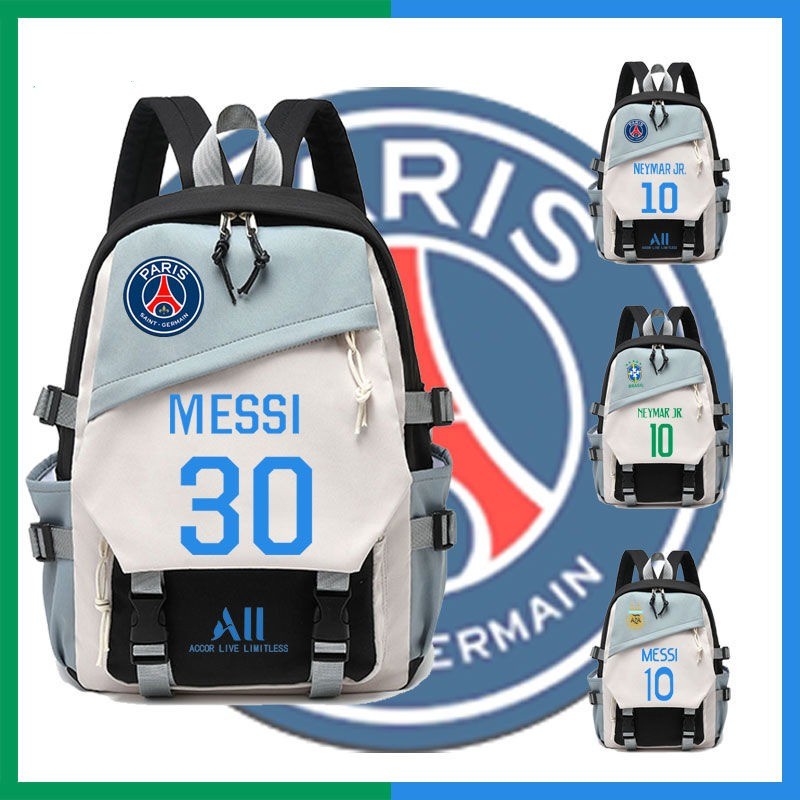 Nova Paris Saint Germain Nome Conjunto Saco Periférico Messi Neymar No . 30 10 Mochila Para Estudantes Do Ensino Fundamental E Médio Masculino Feminino