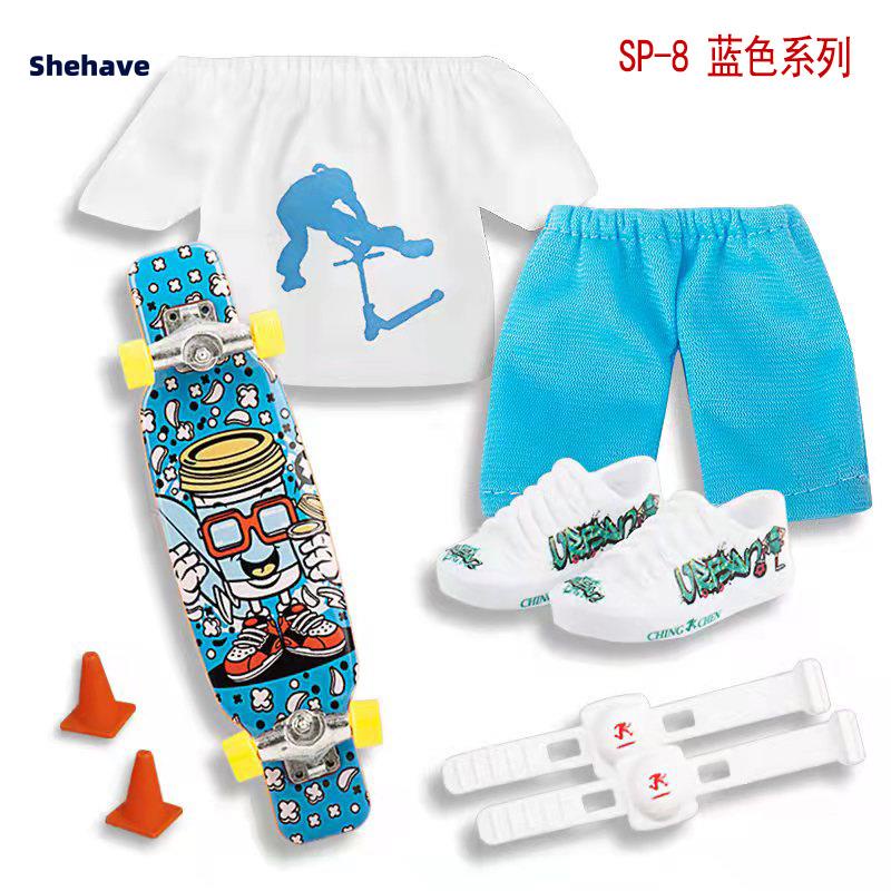 Kit com 3 Mini Skate de Dedo - Brincando com as Mãos - Fingerboard