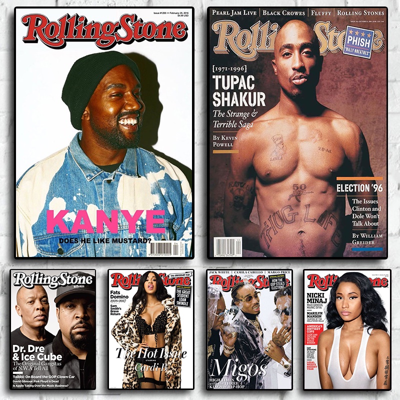 Kanye West Rocky Rap Music Star Hip Hop Rapper Papel kraft Para Pintura Arte Decoração De Casa Pôsteres Parede Da Sala De Estar