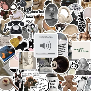 60PCS Moda Moderna 3D Clássica Vintage Stickers Para Notebook Bagagem De Motos Decalque Frigorífico