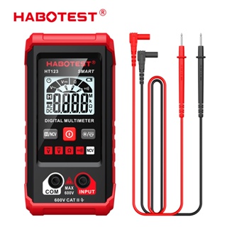 HABOTEST HT123 Multímetro Digital 600V AC/DC 4000 Conta Inteligente Antiqueimadura De Alta Precisão/Sem Necessidade De Deslocar/NCV Identificação Contato/Automática