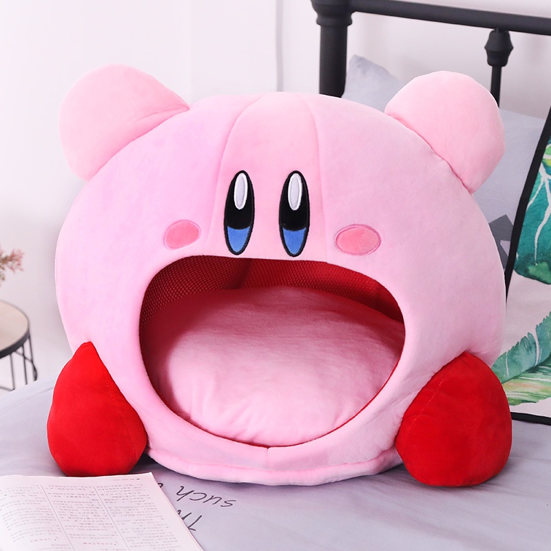 Anime estrela Kirby brinquedos de pelúcia travesseiro engraçado nap kawaii gato cão animal de estimação ninho de pelúcia macio pelúcia rosa Kirby boneca presente de aniversário para meninas