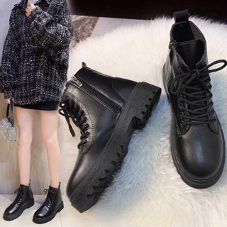 Botas curtas femininas de tamanho grande 2022 novo novo veludo com
