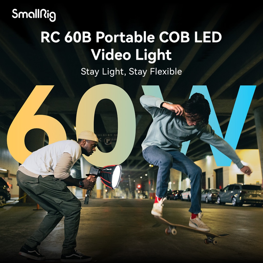 Luz De Vídeo Led Cob Smallrig 60W RC 60B # 4376B & Ra-D30 Mini