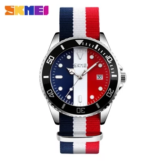 SKMEI 9133 Relógios De Nylon Casual De Quartzo Para Homens 30ATM À Prova D'água
