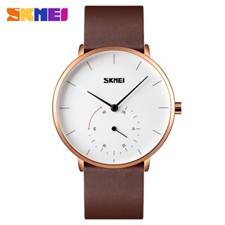 SKMEI 9213 Qaurtz Watch Men Fashion Brand Relógios Masculinos Pulseira De Couro Negócios Relógio De Luxo Para Homens De Design Simples