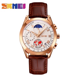 SKMEI 9236 Relógio De Quartzo Empresarial Simples De Moda Casual Multi-Funções