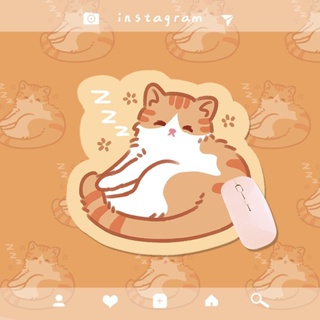 Mouse pad YENDOSTEEN borracha antiderrapante para jogos, gatinho gato doce  animal bigode casaco rato persa com bordas costuradas