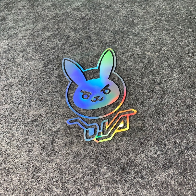 [P-A652] Oco DVA Coelho Avatar Adesivo Reflexivo Overwatch Hero Adesivo Computador Bagagem Carro Locomotiva Adesivo de C