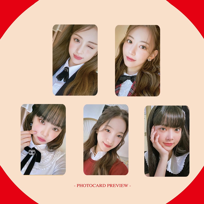 5pcs/set LE SEERAFIM Cartões Fotográficos SAKURA CHAEWON