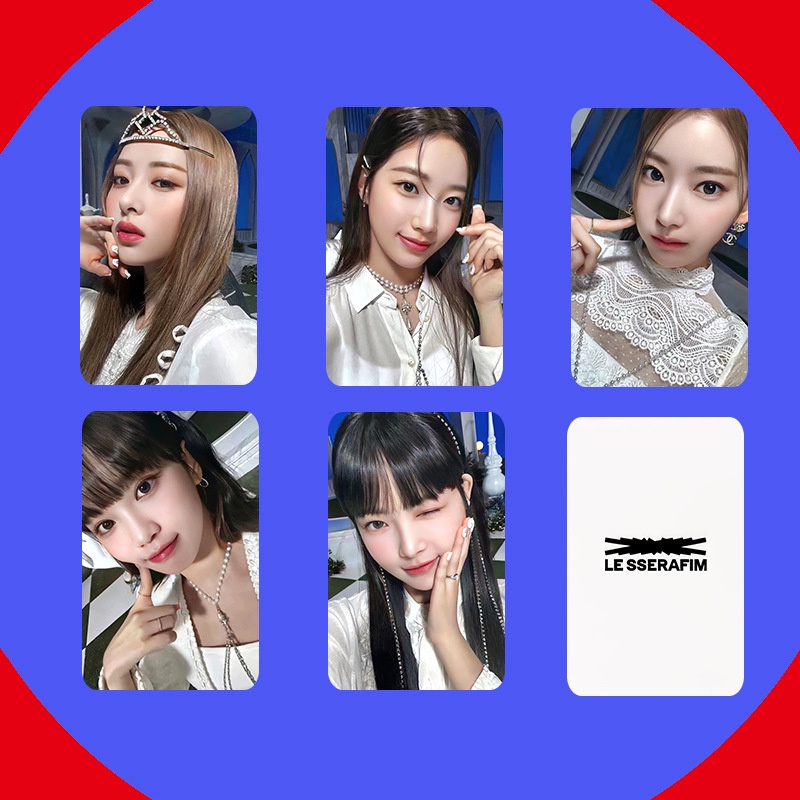 5pcs/set LE SEERAFIM Cartões Fotográficos SAKURA CHAEWON