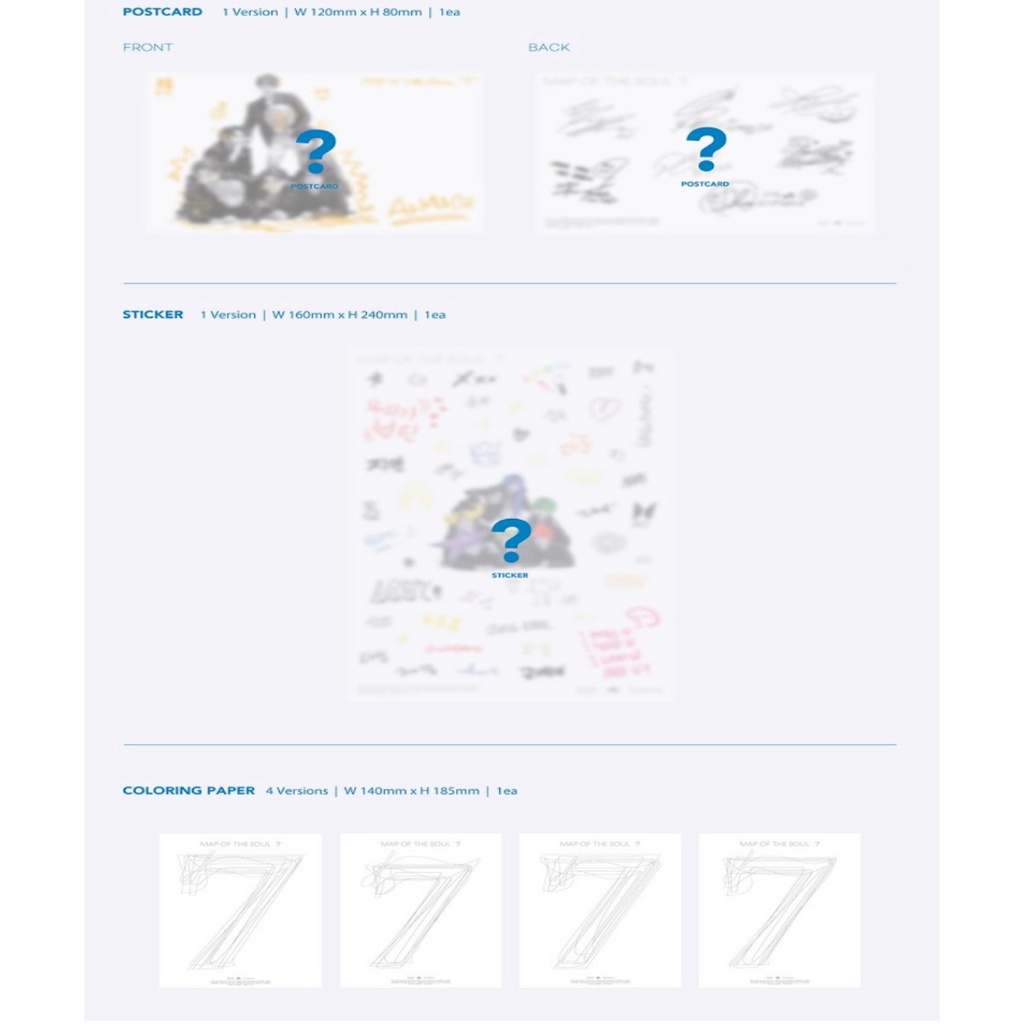 BTS Map of the Soul : 7 (1/2/3/4) | Shopee Brasil