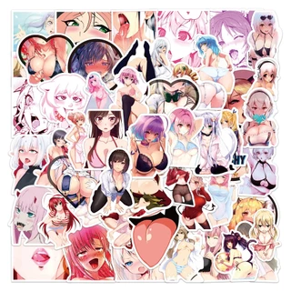 50PCS Demon High School DXD anime Graffiti Preto E Branco Autocolante De Garota Coelho Cartoon À Prova D'água Protetor Solar Caixa De Carrinho Série Riman