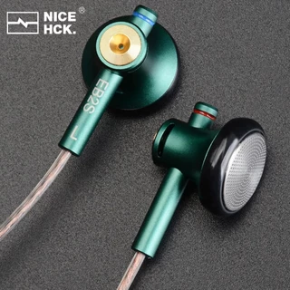 FAAEAL NiceHCK EB2S Fone De Ouvido Com Fio 3.5mm Metal CNC HIFI Earbud 15.4mm LCP Para Telefone MP3