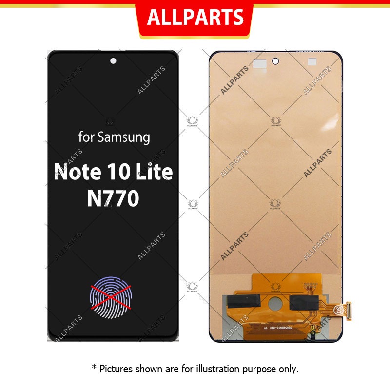 Tela Frontal Display do Samsung Note 10 Lite LCD Touch Completo Compatível Con N770