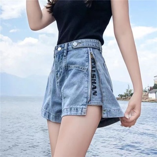Asian Hot Denim shorts women's American style spicy low-waisted summer new  slim fit and thin bag hip hot pants