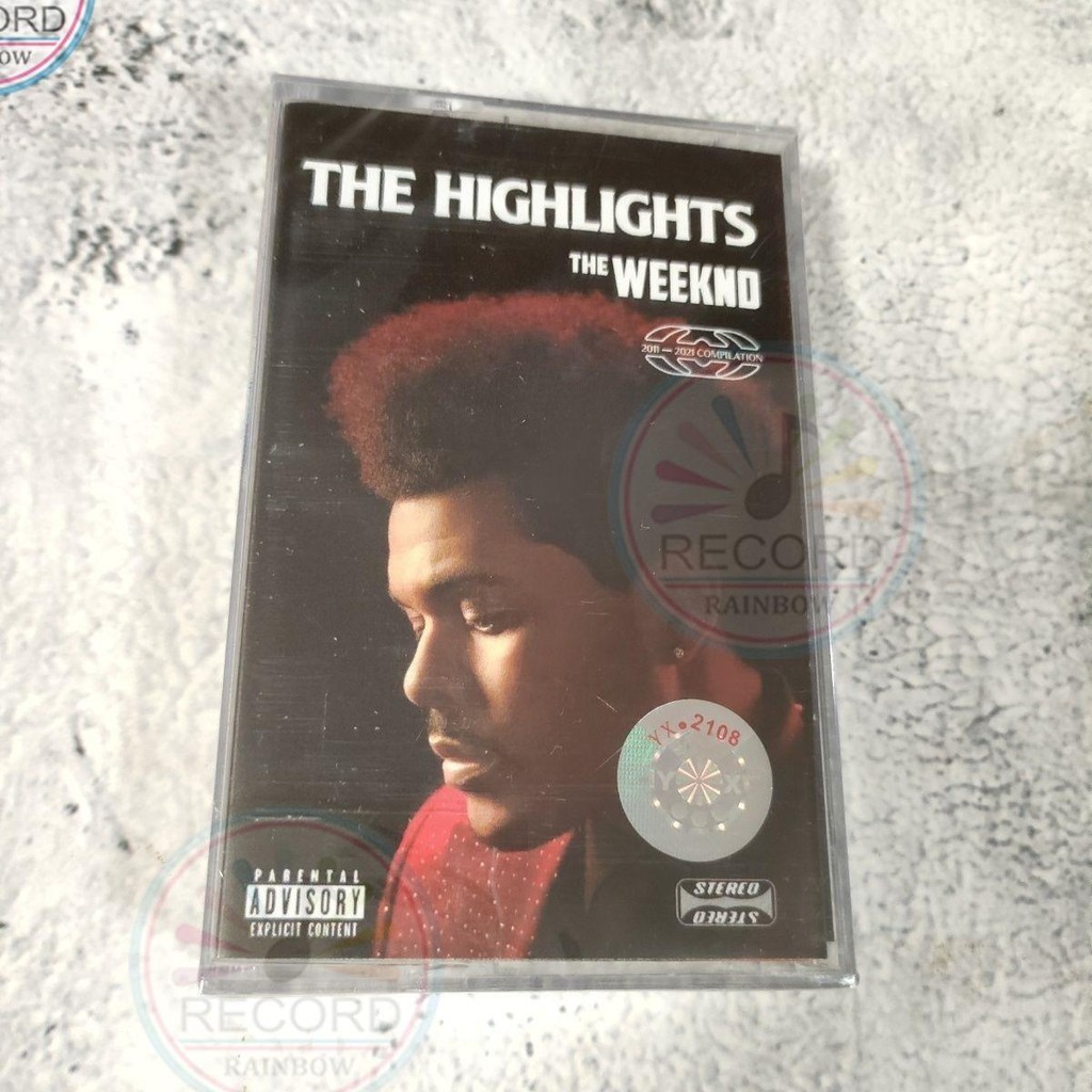 Original The Weeknd-Highlights Cassette Tape + Edição De Colecionador De Livros Líricos