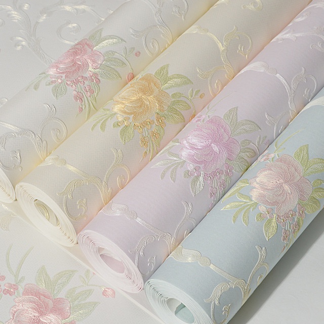 Bedroom wallpaper/self adhesive country style wall decor/mildew-proof and moisture living room sticker