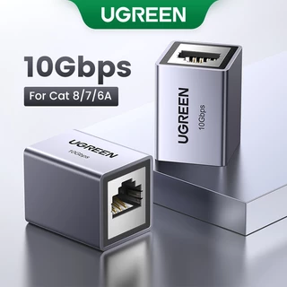 Conector Ethernet Ugreen 10Gbps RJ45 Extensão De Sinal De Rede Para Cabo Cat 8/7/6A/6/5E
