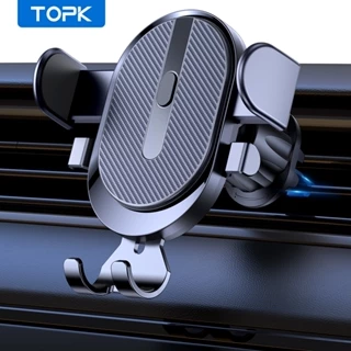 Suporte De Telefone Para Carro TOPK D39 , Atualizado 2023 Com Clipe De Gancho , Ventilação De Ar , 360 ° Universal Girat