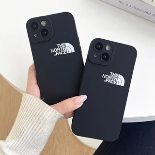 North Face Olho De Aluno Simples A Norte Capa Para iPhone 14 13 12 11 Pro MAX X XS XR 7 8 Plus SE 2020 Marca Luxuosa Quadrada Anti-Impacto TPU De Celular Macia