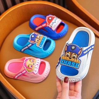 Patrulha De Patas Chinelos De Verão Cartoon Para Crianças Slippers Bebês Femininos À Prova De Chute Areia Antiderrapante
