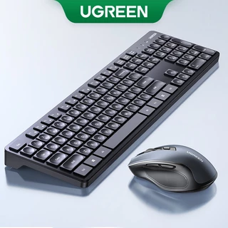 Ugreen 2.4G Teclado Sem Fio Mouse 2.4G 104 Teclas Côncavas Keycaps Para MacBook Pro iPad Huawei Matebook PC