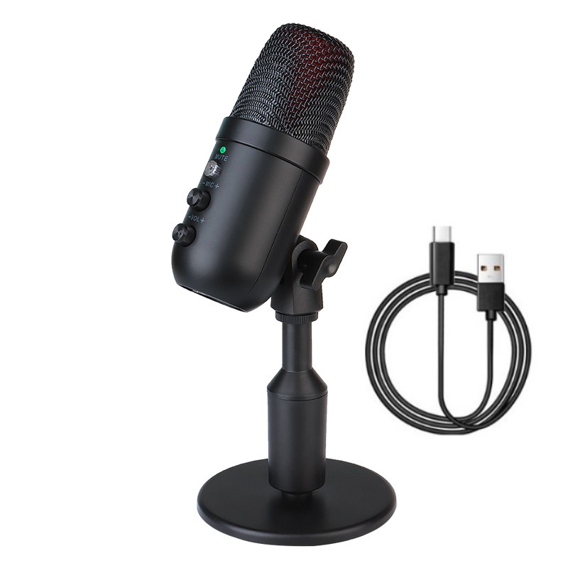 Microfone Condensador USB Para PC , Mac , Gravação , Streaming , Podcasting , Jogos De Computador Studio