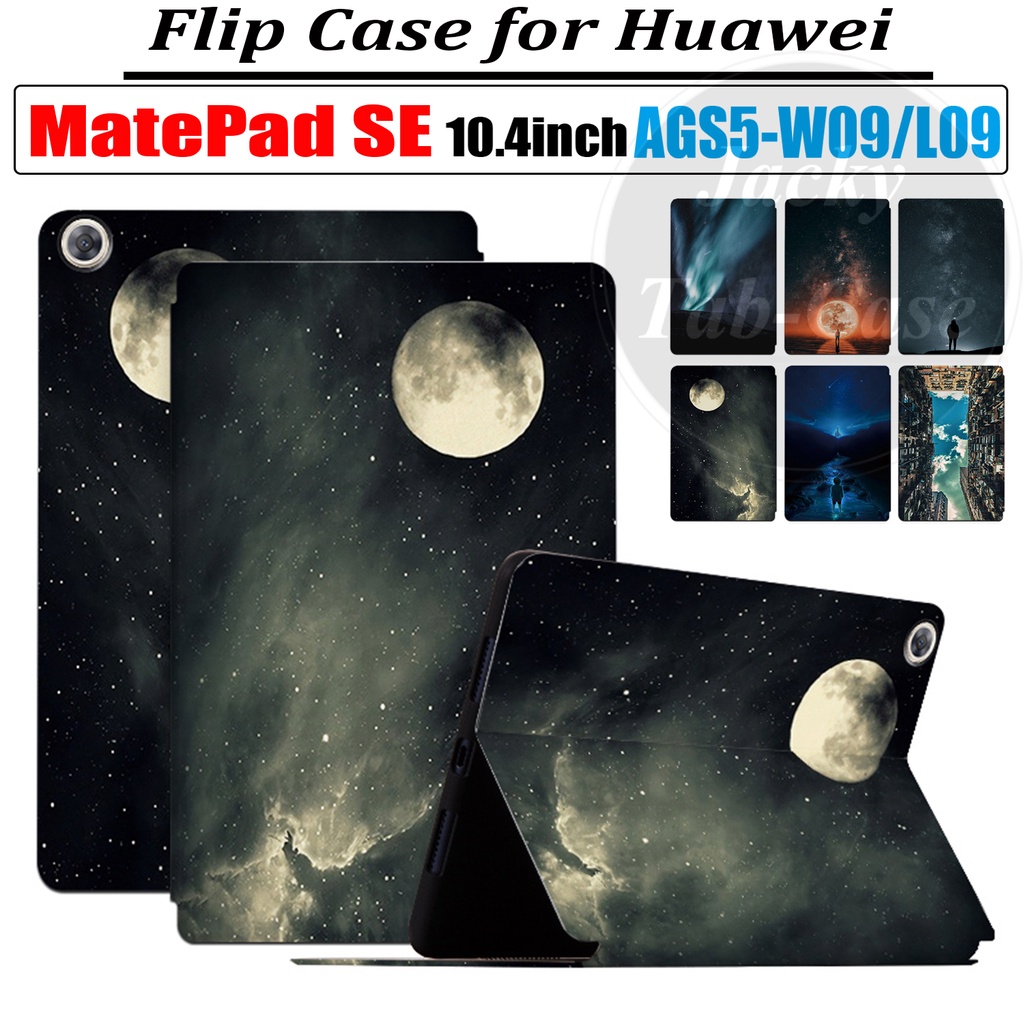 Para Huawei MatePad SE 10.4inch Tablet AGS5-W09 L09 Nova Moda Galaxy Capa Protetora De Couro MatePadSE WiFi