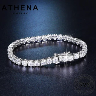 ATHENA JEWELRY feminina original legítima de bracelete completo pura prata joias diamante moissanita coreano feminino pratas pulseiras berloque diamante pulseira 925 B2