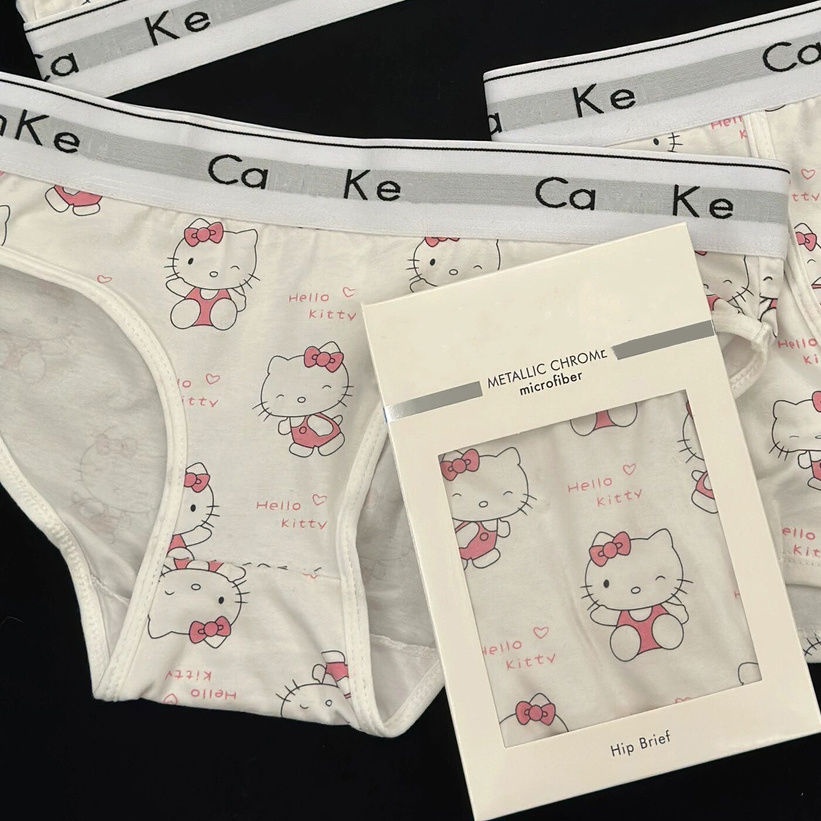 Cute Sexy Underwear Women Panties Hello Kitty Kuromi Melody Cotton