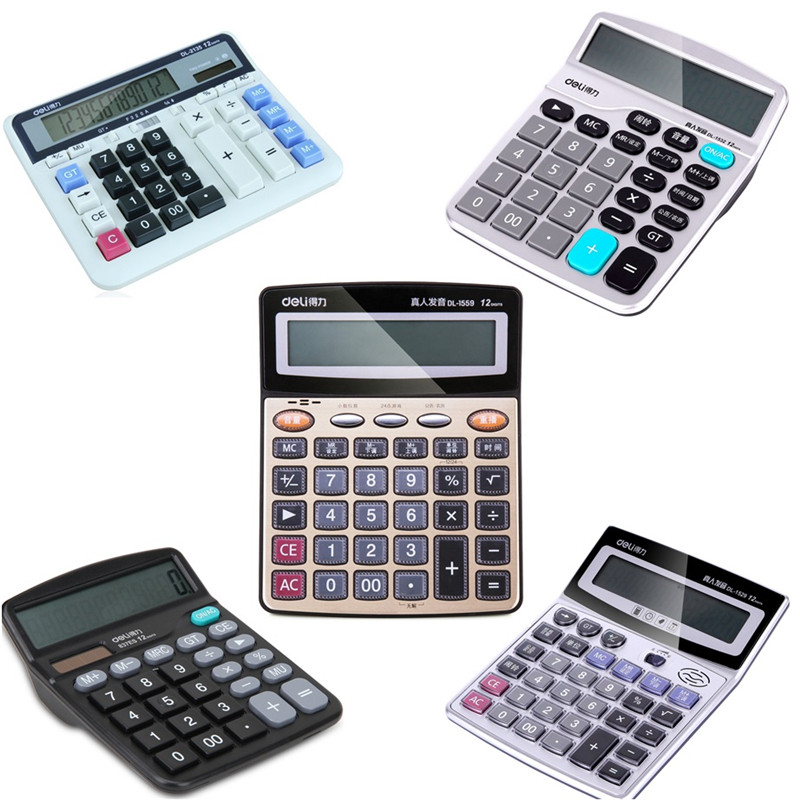 Calculadora poderosa com calculadora de voz Calculadora de contabilidade financeira Tela de botão de voz grand