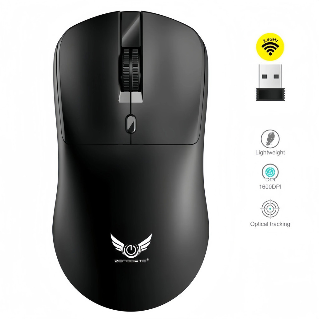 T2 Mouse sem fio de 2,4 GHz: mouse sem fio pronto para uso, projetado para o dia a dia no trabalho e nos estud