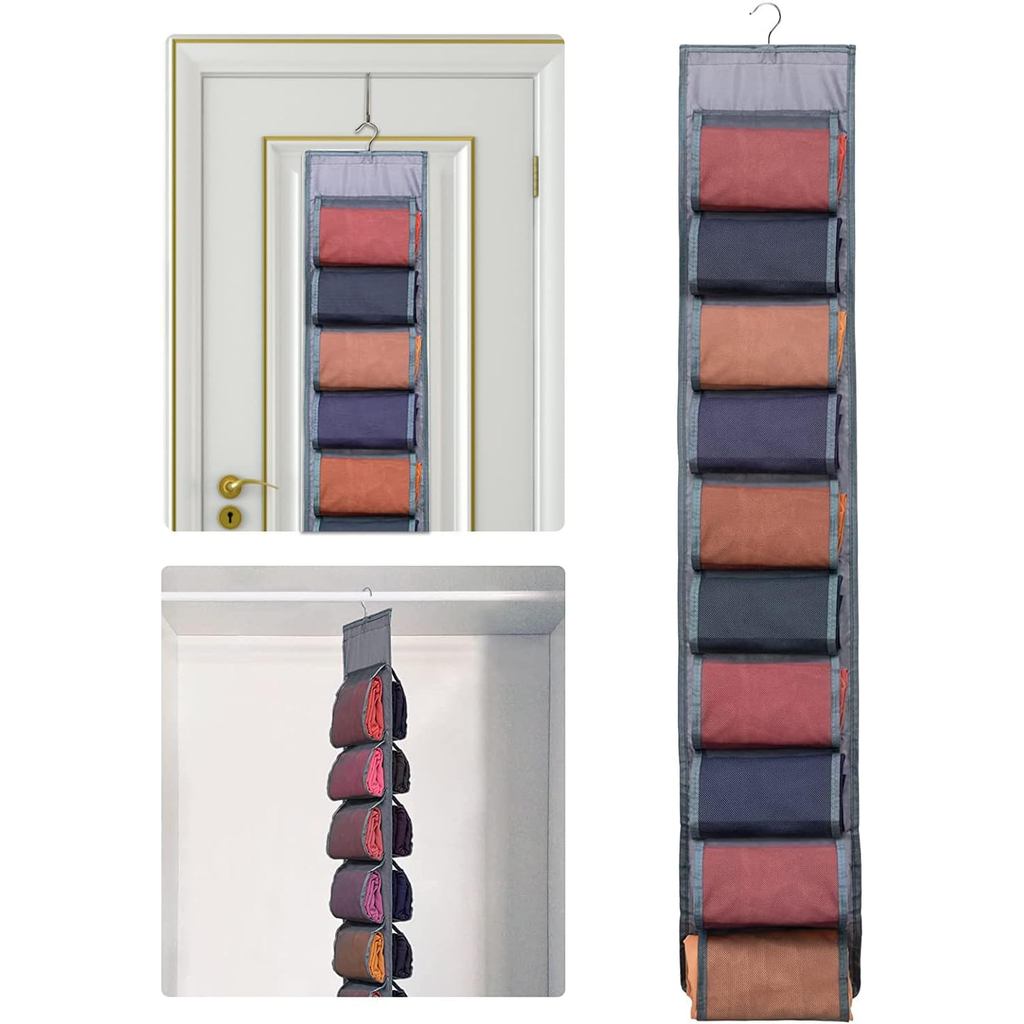 Organizador de Armazenamento de Leggings para Armário, Sistema Organizador de Armário Suspenso, Suporte para R